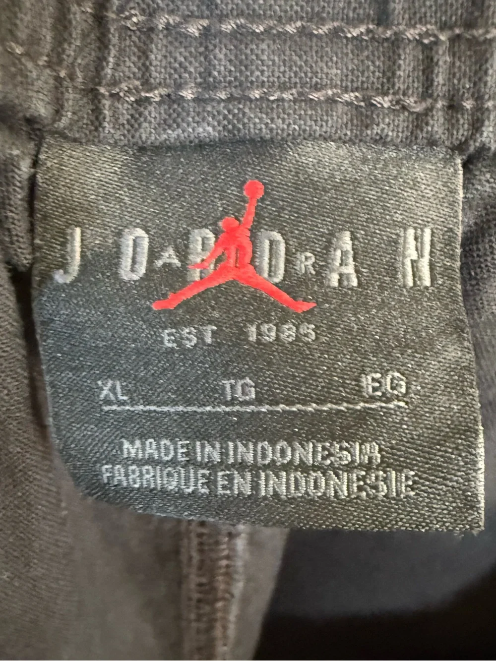 Vintage Jordan Black Woven Basketball Shorts Mens XL Jumpman Y2K 8’’ inseam